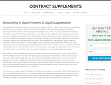 Tablet Screenshot of contractsupplements.com